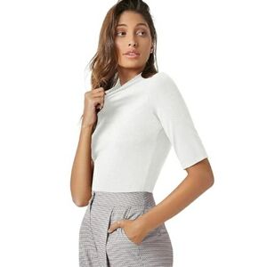 Women Short Sleeve Business Dressy Casual Pullover Top White New